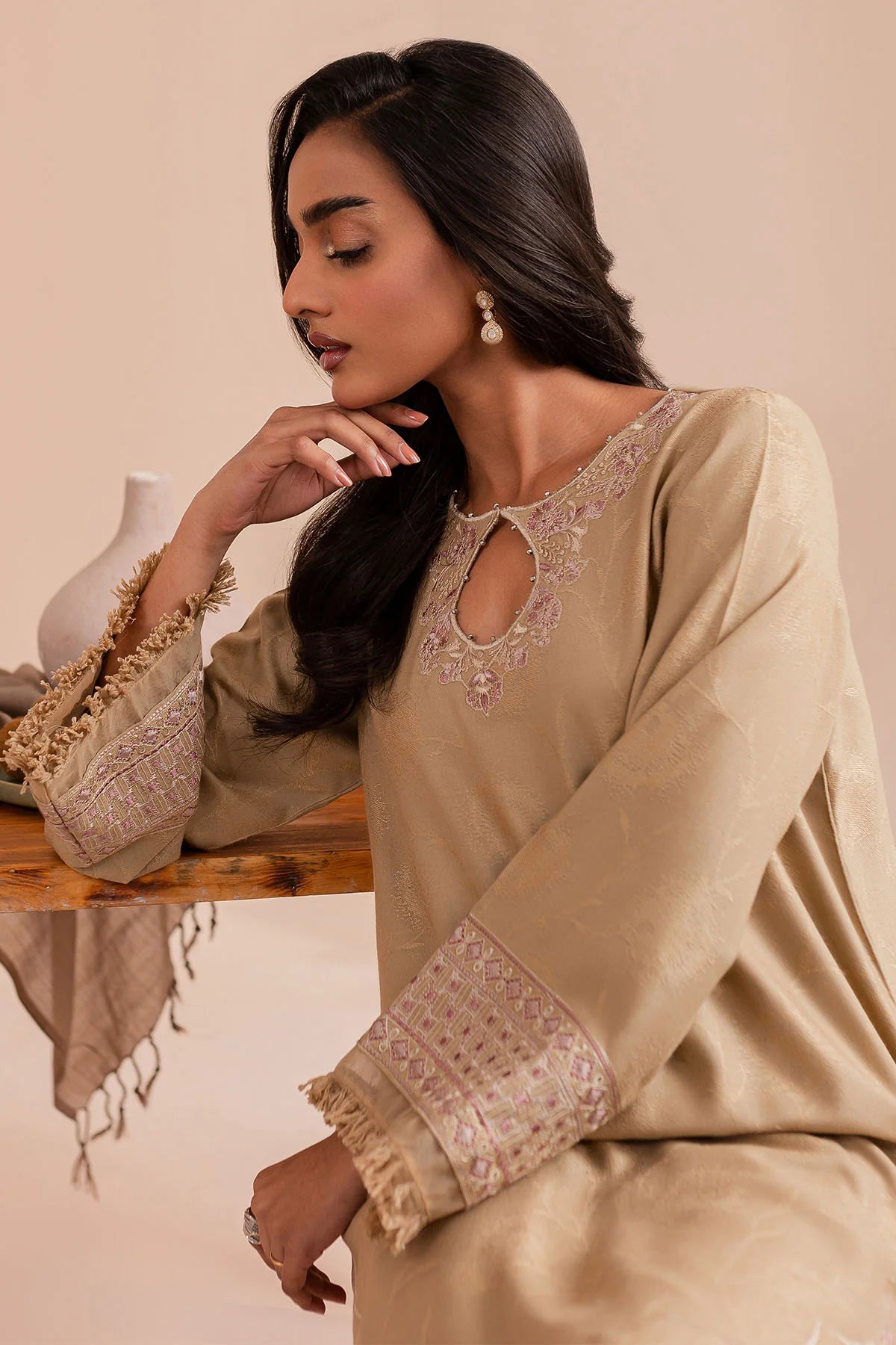 2 Piece Embroidered suit