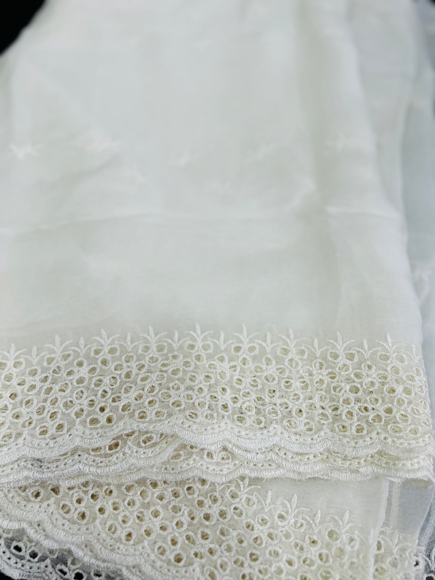 Pure Chiffon embroidered dupattas