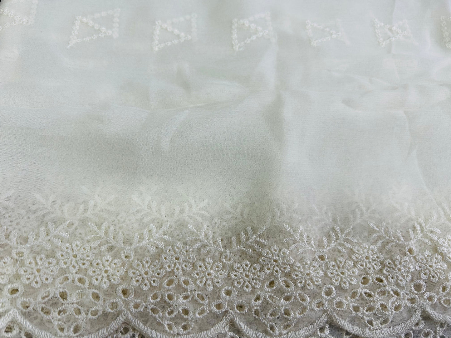 Pure Chiffon embroidered dupattas