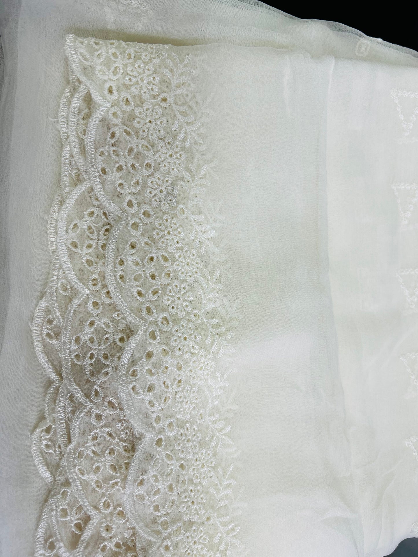 Pure Chiffon embroidered dupattas