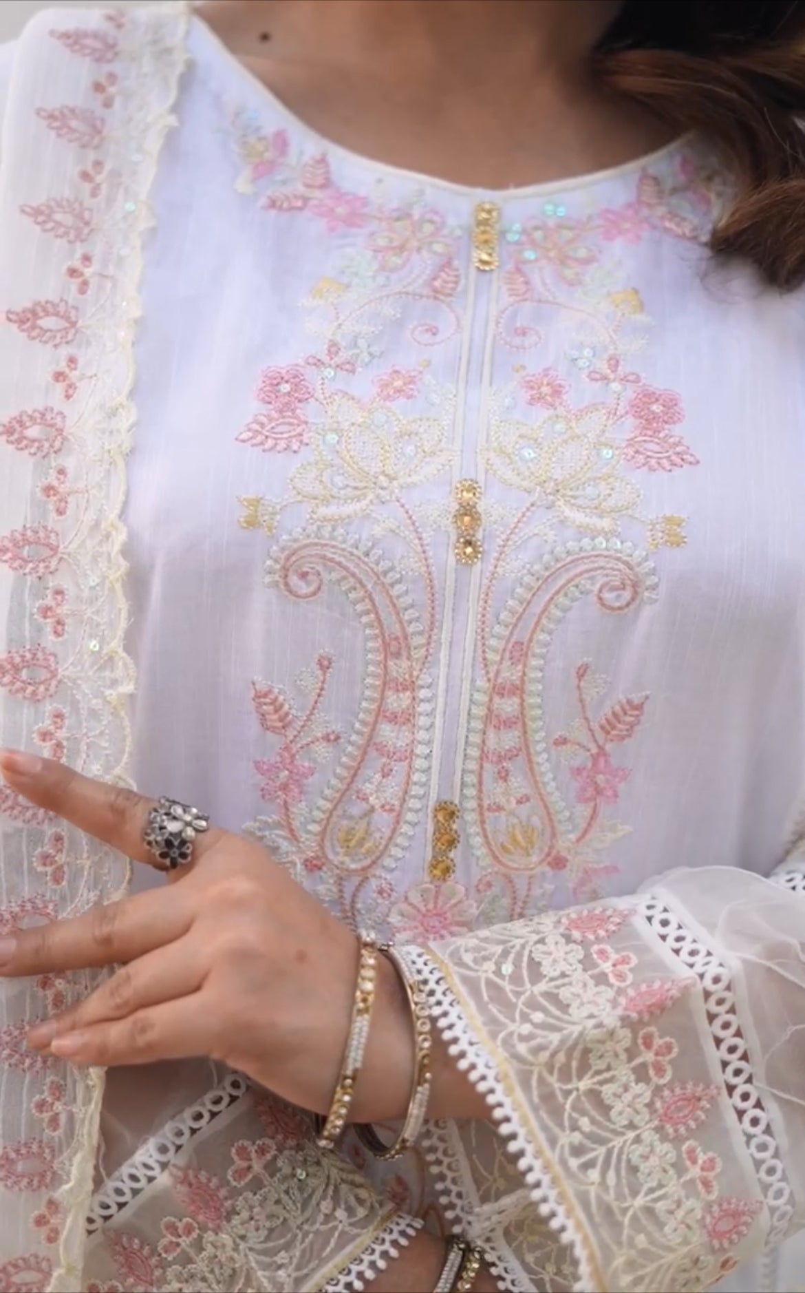 3 PC Embroidered Cotton Suit