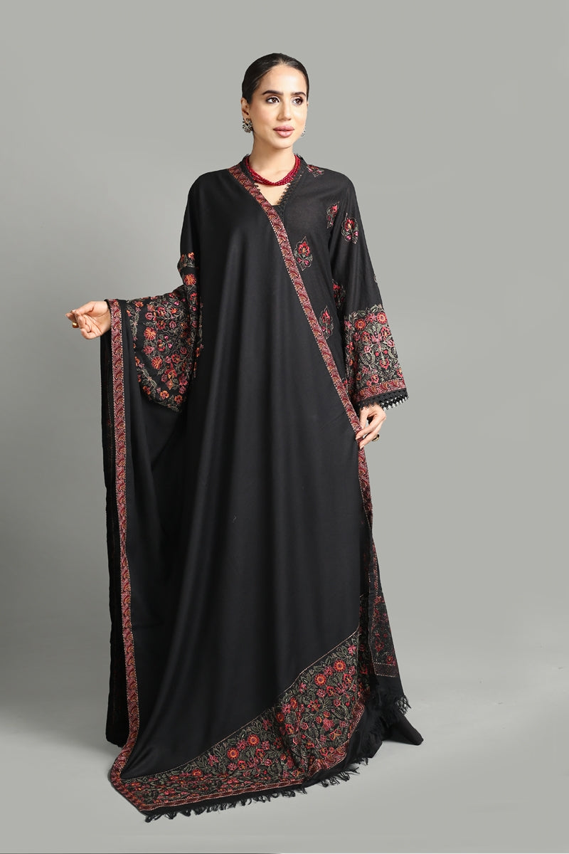 Bareeze 3PC Embroidered karandi Suit with Heavy Embroidered dupatta Unstitched