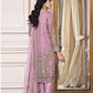 Stitched 3 Piece Embroidered Chiffon Suit