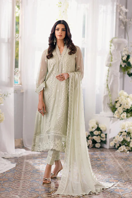Enchanted Moss3 Piece Chiffon Suit