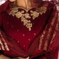 Garnet Glam 3 Piece Chiffon Suit