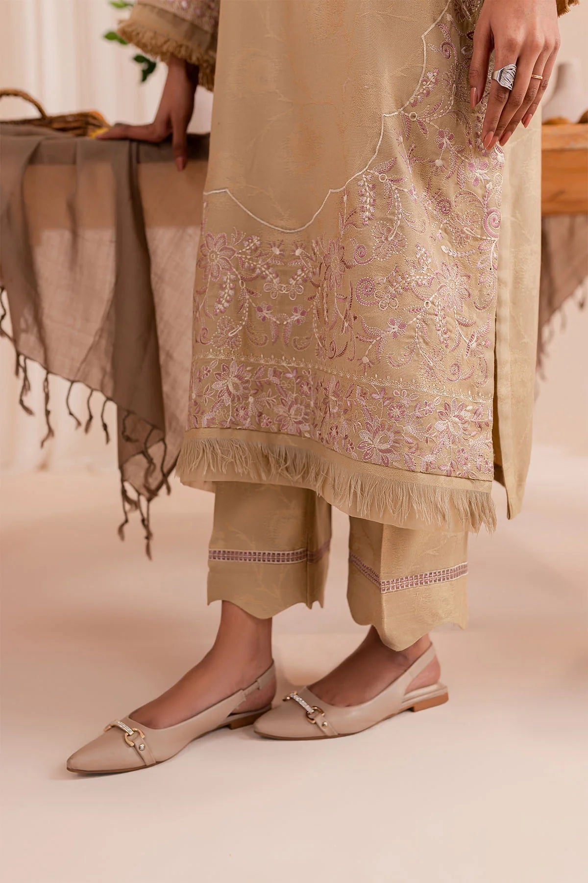 2 Piece Embroidered suit