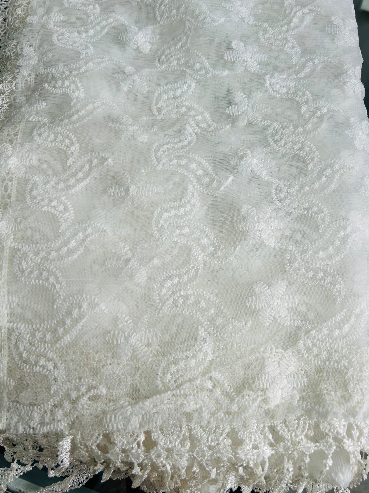 Net embroidered dupatta