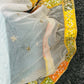 Net Duppattas with mirror work border