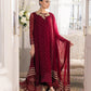 Garnet Glam 3 Piece Chiffon Suit