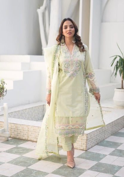 3 PC Embroidered Cotton Suit