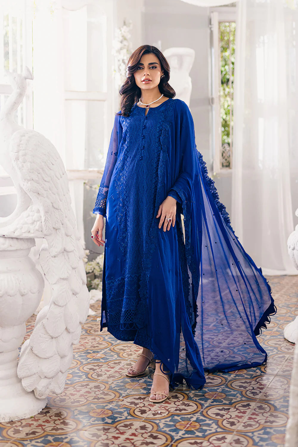 Iris Charm 3 Piece Chiffon suit