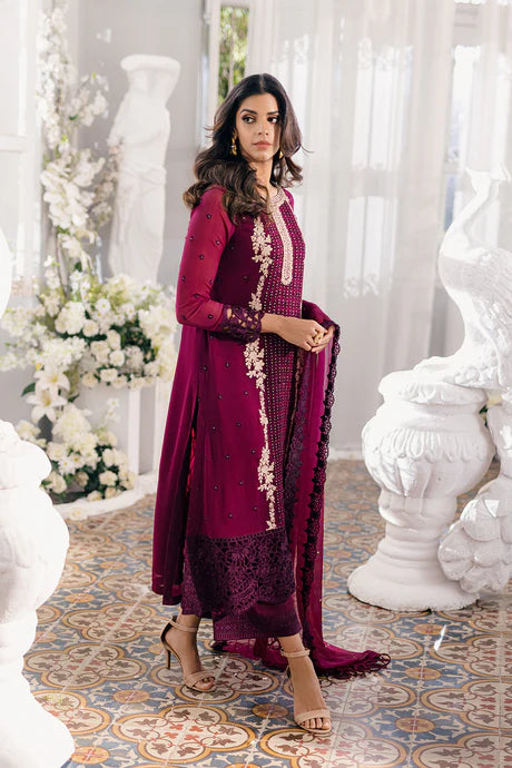 Merlot Muse 3 Piece Chiffon Suit